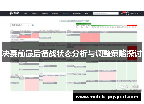决赛前最后备战状态分析与调整策略探讨
