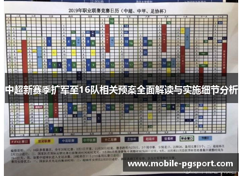 中超新赛季扩军至16队相关预案全面解读与实施细节分析