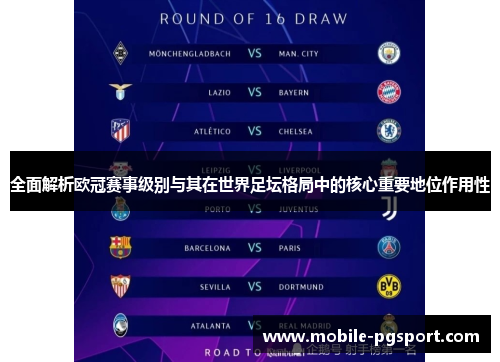 全面解析欧冠赛事级别与其在世界足坛格局中的核心重要地位作用性 全面解析欧冠赛事级别与其在世界足坛格局中的核心重要地位作用性
